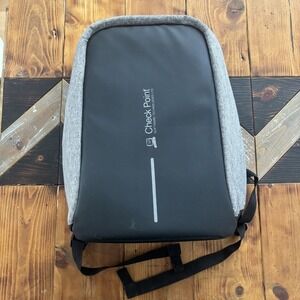 XD‎ Design Anti-Theft Backpack Grey Black Laptop Bag Shockproof School Work Logo